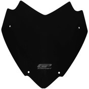 Resim GP KOMPOZİT Gp Kompozit Siperlik Camı Spor 34cm Siyah Yamaha X-max 250 2018-2023 
