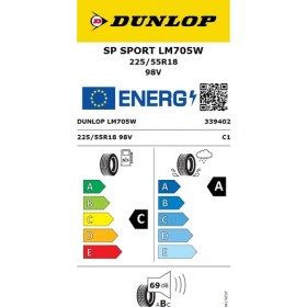Resim Dunlop 225/55 R18 98V Sp Sport LM705 Yaz Lastiği (Üretim Yılı 2026) 