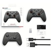 Resim Gaojunshop01 Gamesir Nova 2 Lite Gri Oyun Kumandası Hall Effect Çubuk Tetik 1000hz Pc Switch Android 