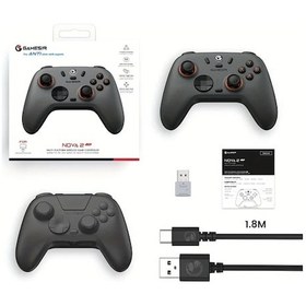 Resim Gaojunshop01 Gamesir Nova 2 Lite Gri Oyun Kumandası Hall Effect Çubuk Tetik 1000hz Pc Switch Android 