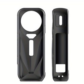 Resim Insta360 X5 Silikon Koruyucu Kılıf - Panoramik Spor Kamerası için Tam Vücut, Çizik Önleyici, Şok Geçirmez Kapak - Siyah, Spor Tasarımı, Pil Yok, Kamera Aksesuarları 
