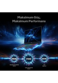 Resim Game Garaj Slayer5 7XL-5070 -C6 Intel Ultra 7 255hx 32 GB 1 TB SSD RTX5070 17" Free Dos Dizüstü Bilgisayar 