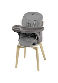 Resim Maxi-cosi Minla Plus 6'sı Bir Arada Ahşap Görünümlü 4 Tekerlekli Mama Sandalyesi Elegance Graphite 