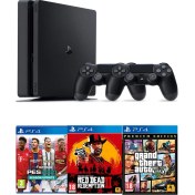 Resim Playstation 4 Ps4 Slim 1 Tb Oyun Konsolu+ 2. Oyun Kolu+ 15 Tane Dijital Oyun 