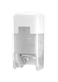Resim Tork 558041 Optiserve Kartonsuz Çift Rulo Hazneli Tuvalet Kağıdı Dispanseri Beyaz Beyaz 