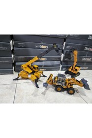 Resim Ailenizin Oyuncakçısı Super 3'LU İŞ MAKİNELERİ VİNÇ KEPÇE BULDOZER 
