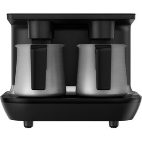 Resim Beko TKM 8961 S Keyf Çelik Siyah İkili Türk Kahve Makinesi 