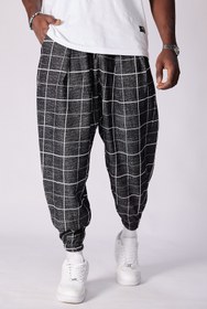 Resim Superbluemexico Unisex Jakar Desenli Pileli Şalvar Pantolon 