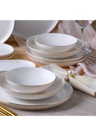 Resim Güral Bilbao 27 Parça 6 Kişilik Yemek Takımı Altın Yaldız 20 4858621 