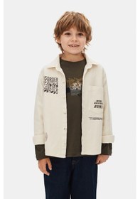 Resim Xo Kids Erkek Çocuk Gömlek 8-14 Yaş 49319 Krem 
