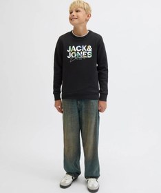 Resim Jack & Jones Jack&jones Jjgeplas Erkek Çocuk Sweatshirt 12279606 Siyah 