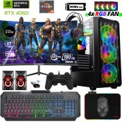 Resim Xaser Delux X50 Ryzen 5 8400F 16GB Ddr5 Ram 512GB M.2 Nvme SSD 8gb RTX4060 27" 180Hz Masaüstü Oyuncu Bilgisayarı 