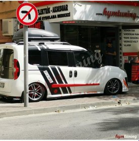 Resim Fiat Doblo 2015 Sonrası Yan Marşpiyel Takımı - Boyasız Abs Plastik 