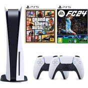 Resim Sony Playstation 5 825 GB - Türkçe Menü + PS5 2. Kol + PS5 Fifa 24 + PS5 Gta 5 