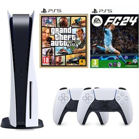 Resim Sony Playstation 5 825 GB - Türkçe Menü + PS5 2. Kol + PS5 Fifa 24 + PS5 Gta 5 