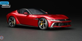 Resim 1:18 Amalgam 2024 Ferrari 12 Cilindri - Rosso Imola Red 