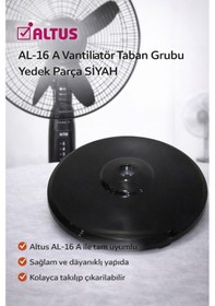 Resim Al-16 A Vantilatörr Taban Grubu Yedek Parça Siyah 