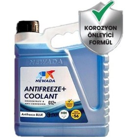 Resim Oto Motto Newada Süper Mavi Antifiriz -56 C 3 Lt Mavi 