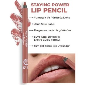 Resim Alix Avien Suya Dayanıklı Uzun Süre Kalıcı Yumuşak Dudak Kalemi Staying Power Lip Pencil 65 Rusty Rose 