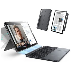 Resim Apple iPad Uyumlu Air 11 2024 Flex Klavyeli Tablet Kılıfı Klavyeli Kılıf 