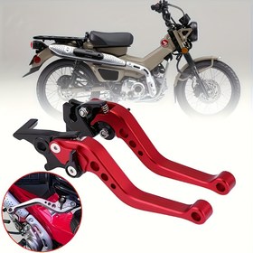 Resim Motosiklet Elektrikli Bisiklet Modifiye Edilmiş Direksiyon Alüminyum Alaşımlı Pedallar Ayarlanabilir Fren Kolları 2 Adet [Bir Set] 