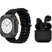 Resim BYRTECH T10 Watch Ultra 2 Akıllı Saat + Air Pro 5 Bluetooth Kulaklık İkili Paket 