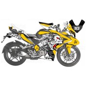 Resim Bajaj Pulsar Rs 200 Tiger Design Sarı Sticker Set 548763312 