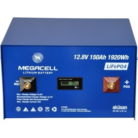 Resim MEGACELL LiFePO4 12.8V 150 Ah Lityum Demir Fosfat Akü 