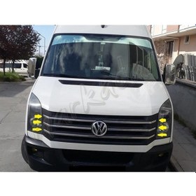 Resim Markadan Vw Crafter Krom Ön Panjur 2012-2017 6 Parça Paslanmaz Çe 