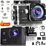 Resim OURLIFE 1080P HD Spor Kamerası, 5.08cm LCD Ekran, Geniş Açı Lens & Balık Gözü Görünümü, Otomatik Pozlama, Şarj Edilebilir Pil, Montaj Braketi - Bisiklet, Yürüyüş, Dış Maceralar İçin İdeal (Siyah), Macera Ekipmanı, Şık Tasarım, Dayanıklı Yapı 