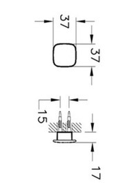 Resim VitrA Eternity Küçük Kare Askı A44880 Çok Renkli 