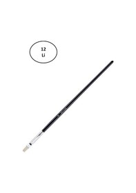 Resim Brons Yağlı Boya Fırçası Sert Kıl Kısa Sap Düz Kesik Seri 512 No 4 12'li 