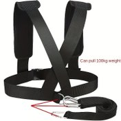 Resim 1 Set Ultimate Hünerli Hız Sled Tasma Ekipmanı, Polyester Lif, Evrensel Uygun, Pil/Şarj Gerekmez, Performans Artırımı için Fitness Ekipmanı, Sevgililer Günü Eğitimi için İdeal - Siyah 