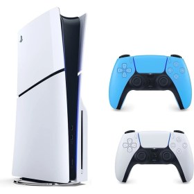 Resim Sony Playstation 5 Slim 1 Tb + CD Edition + 2. Mavi Dualsense ( Beyaz - Mavi ) 