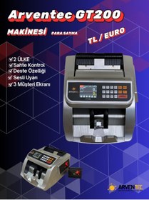 Resim Genel Markalar Arventec GT200 TL / EURO Kağıt Para Sayma Makinesi 