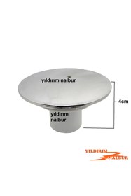 Resim yıldırım nalbur Lüks Duş Teknesi Kapak Küçük Boy Krom Plastik Kapak Küvet Sifonu Kapağı Duş Gideri Duş Tromplemi 