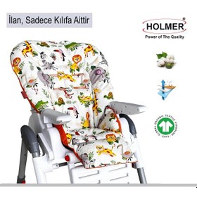 Resim Holmer Mama Sandalyesi Minderi & Kılıfı - Leke Tutmaz - Doğal - Max-t - Turuncu 