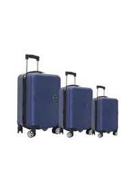 Resim Escape Vlz 072-set Abs 8 Tekerlekli Büyük, Orta, Kabin Boy Valiz, Bavul Seti, Lacivert 