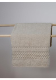 Resim Pure Basic Pamuklu Havlu 50x85 Tek Parça El Havlusu krem 