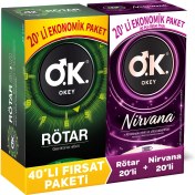 Resim Okey Nirvana 20LI + Rötar 20LI Prezervatif 