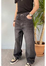 Resim Siyah Baggy Kot Pantolon Siyah 