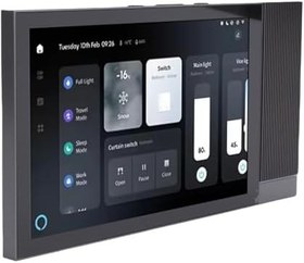 Resim Zunate Akıllı Sahne Duvar Anahtar Paneli, Akıllı Ev Müzik Kontrolü Için Ses Kontrollü Dokunmatik Ekran Oynatıcı 