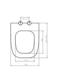 Resim Nkp Yavaş Kapanan Klozet Kapağı Fıesta Soft Thermoplast 