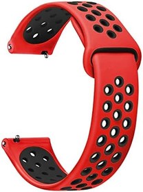 Resim Microsonic Xiaomi Watch 2 için Kordon Rainbow Gently Band Kırmızı Siyah [Watch 2 ile Uyumlu Kordon - Kırmızı - Siyah] 