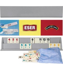 Resim Yetişkin Büyük Boy Plastik Okey Takımı ( Lisinya ) 