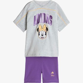Resim adidas Disney Minnie Mouse Set Bebek Gri Şort Takım 