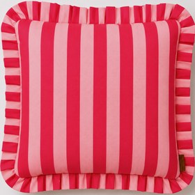 Resim Ibiza Stripe Fırfır Kenarlı Kırlent Kılıfı - 30x50 cm / Sadece Kırlent 