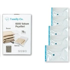 Resim Mcreative Co. Vakumlu Hurç Poşet Setleri 5 Parça 50X70-2, 60X80-2, 80X100-1 
