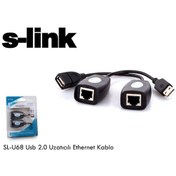Resim S-Link Sl-U68 Usb 2.0 Extension Uzatıcı Adaptör 
