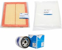 Resim Ford Fiesta 2003-2007 1.4 Benzinli Periyodik Yağ Bakım Filtre Seti Ford Orijinal 